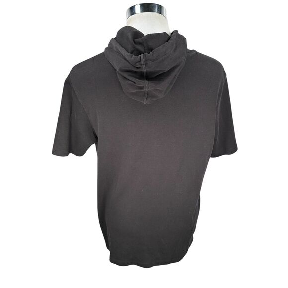 Hugo Boss Daway Hoodie Men’s XL Black Cotton Drawstring Short Sleeve Graphic - Picture 4 of 12